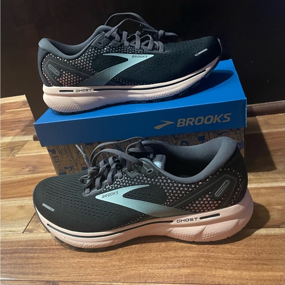 Size 8.5 - Brooks Ghost 14 Black Pink Women’s - Picture 5 of 6